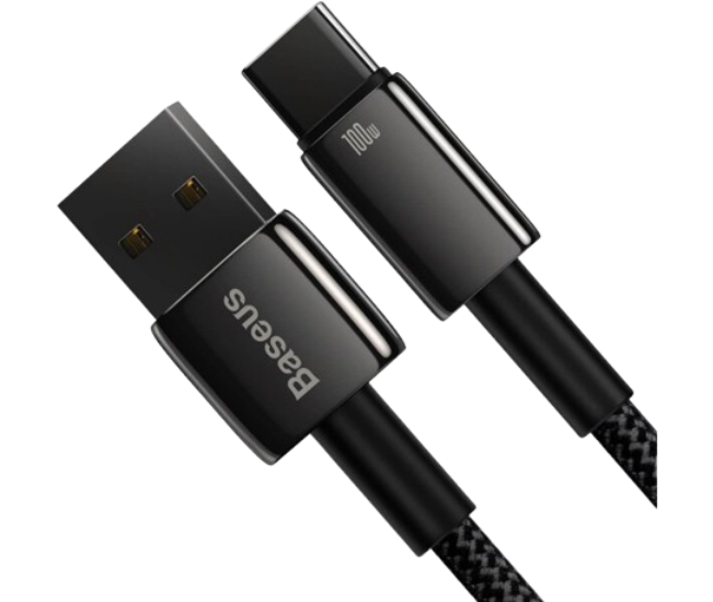 Baseus Tungsten USB to Type-C 100W 2m (CAWJ000101) Black